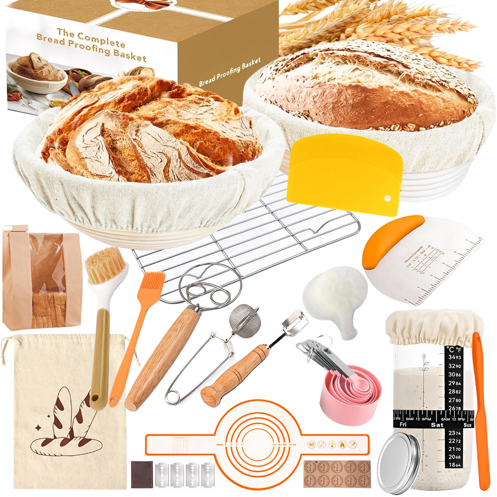 ALLVANA complete sourdough kit packaging and contents