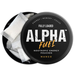 Five cans package of Alpha Fuel Nootropic Pouches