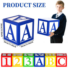 Alphabet balloon boxes ready for assembly