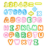 Alphabet Playdough Cutter Set letter cutters A-Z and number cutters 0-9