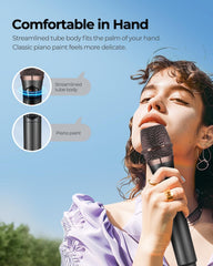 ALPOWL metal dynamic microphone system close up