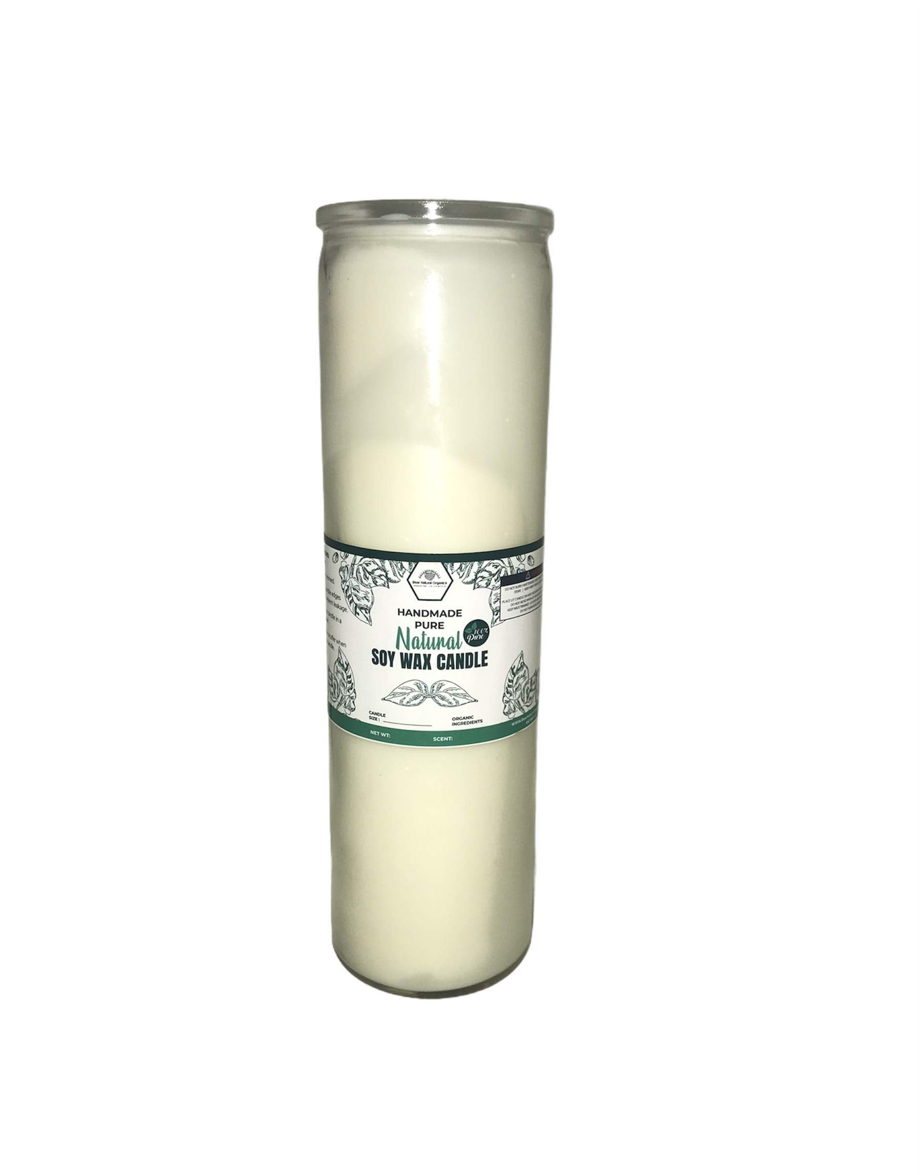 Alter 7 Day Prayer Candle glass pillar 2x9 inches