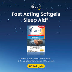 Alteril Soft Gel sleep aid 60ct bottle close up