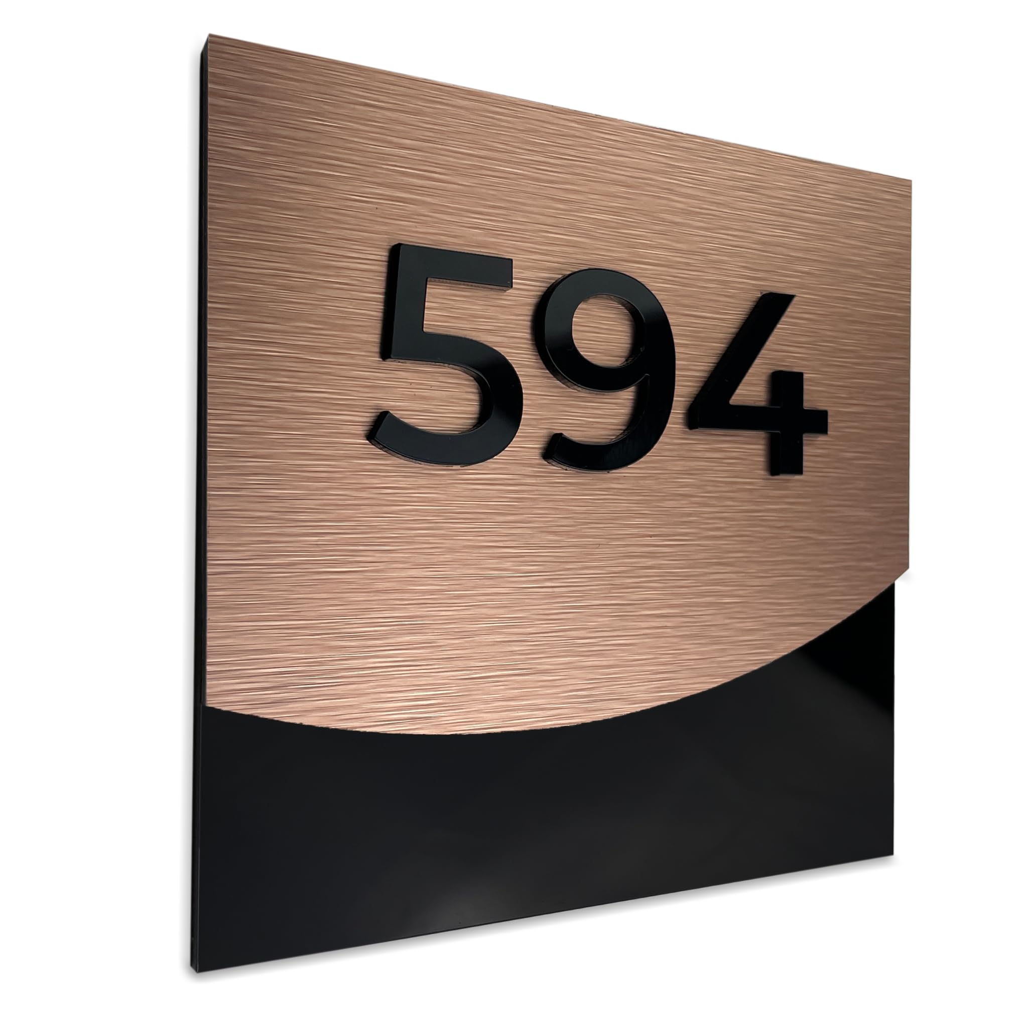 alumadesignco bronze hotel door numbers 4.7x4.7 inch three-layer door plate on door