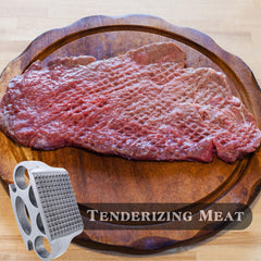 Aluminium meat tenderizer head and handle image