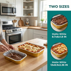aluminum pan 13 x 8.9 x 2.36 inch size with lid