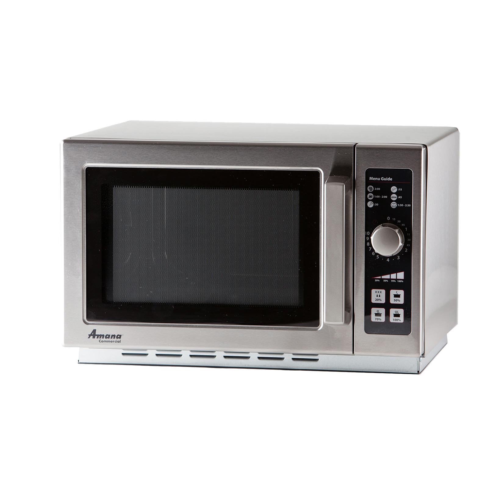 Amana RCS10DSE commercial microwave 1.2 Cu Ft in stainless steel
