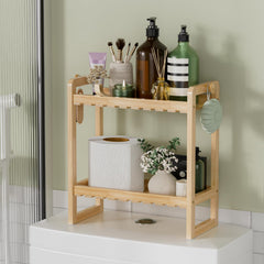 AmazerBath bamboo over the toilet storage shelf product photo
