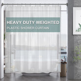 AmazerBath plastic shower curtain clear PEVA product label