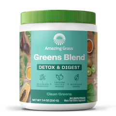 Packaging front of Amazing Grass Greens Blend Detox and Digest Clean Greens