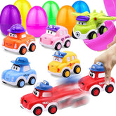 AMENON 6 pack 3.8 inch jumbo Easter eggs in six colors