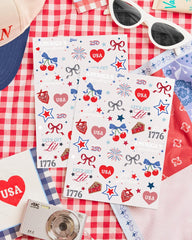America 250 Tattoos red white blue two sheets included