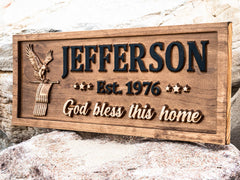 American Eagle Wall Art handmade in Michigan