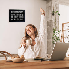 Modern typographic motivational wall art 11x14