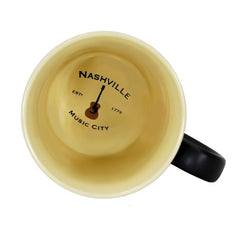 Americaware Nashville 18oz emblem mug ceramic souvenir design