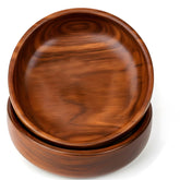 AMERIZONE handcrafted Sheesham wood bowls 17 cm diameter