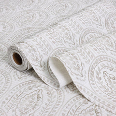Amiitay beige leaf shelf liner for kitchen cabinets non-adhesive