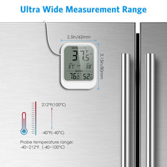 Waterproof external sensor probe for fridge and freezer use