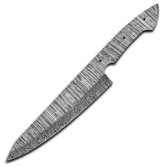 Damascus steel blade by AMJ Crafts for DIY knife making