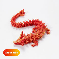 AMOMELA 3D printed articulated crystal dragon