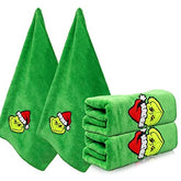 AMUHUA Christmas Kitchen Towels two pack green 30x14 inch