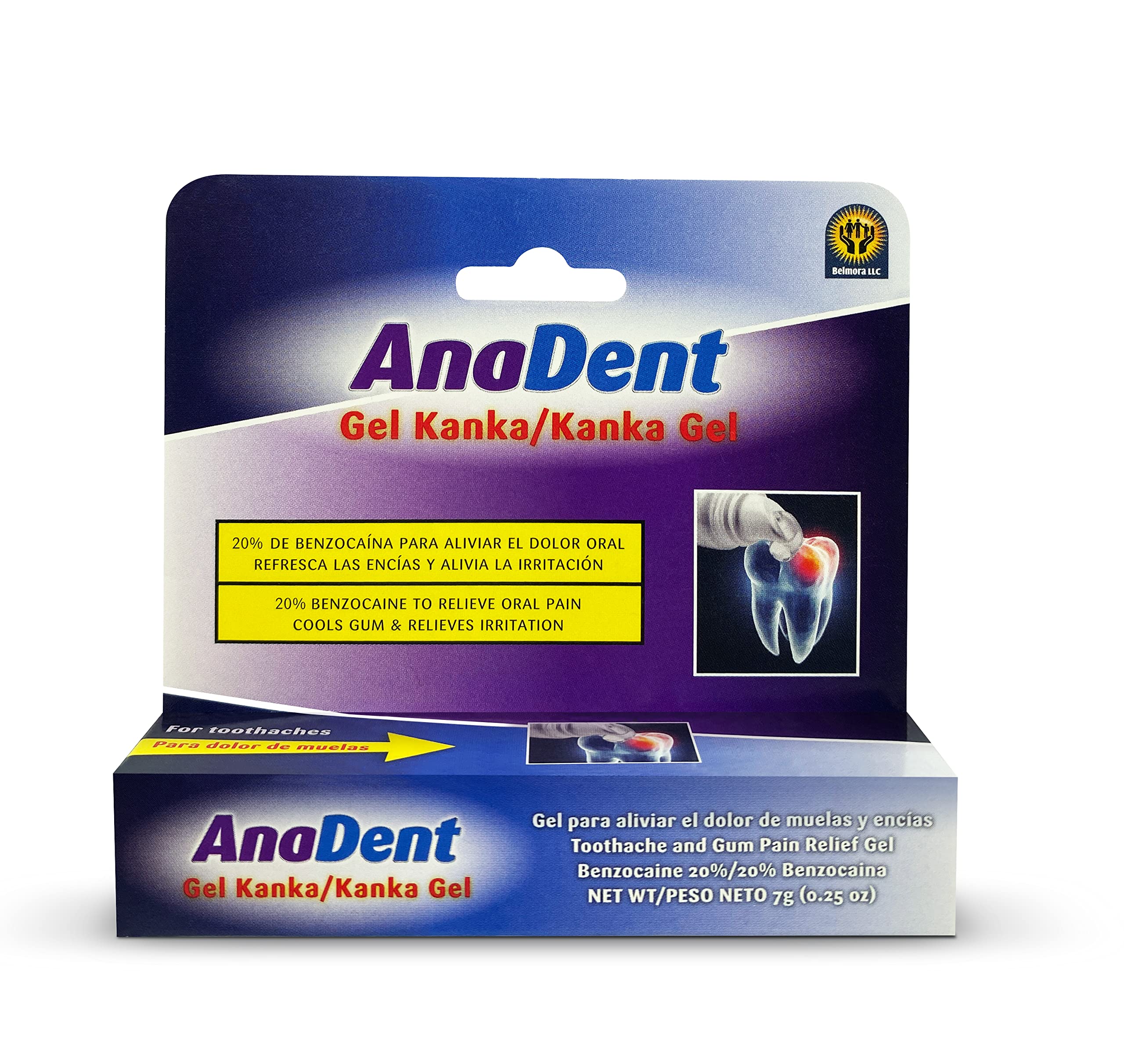 Anadent Toothache Gel 0.25oz tube