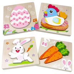 Anditoy Easter egg puzzle from 4 Pack Easter Wooden Puzzles