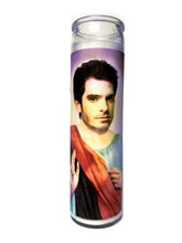 Andrew Garfield Parody Devotional Prayer Saint Candle white 8 Inches