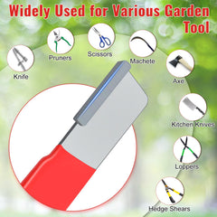 Sharpening garden pruning tools Anglekai sharpener