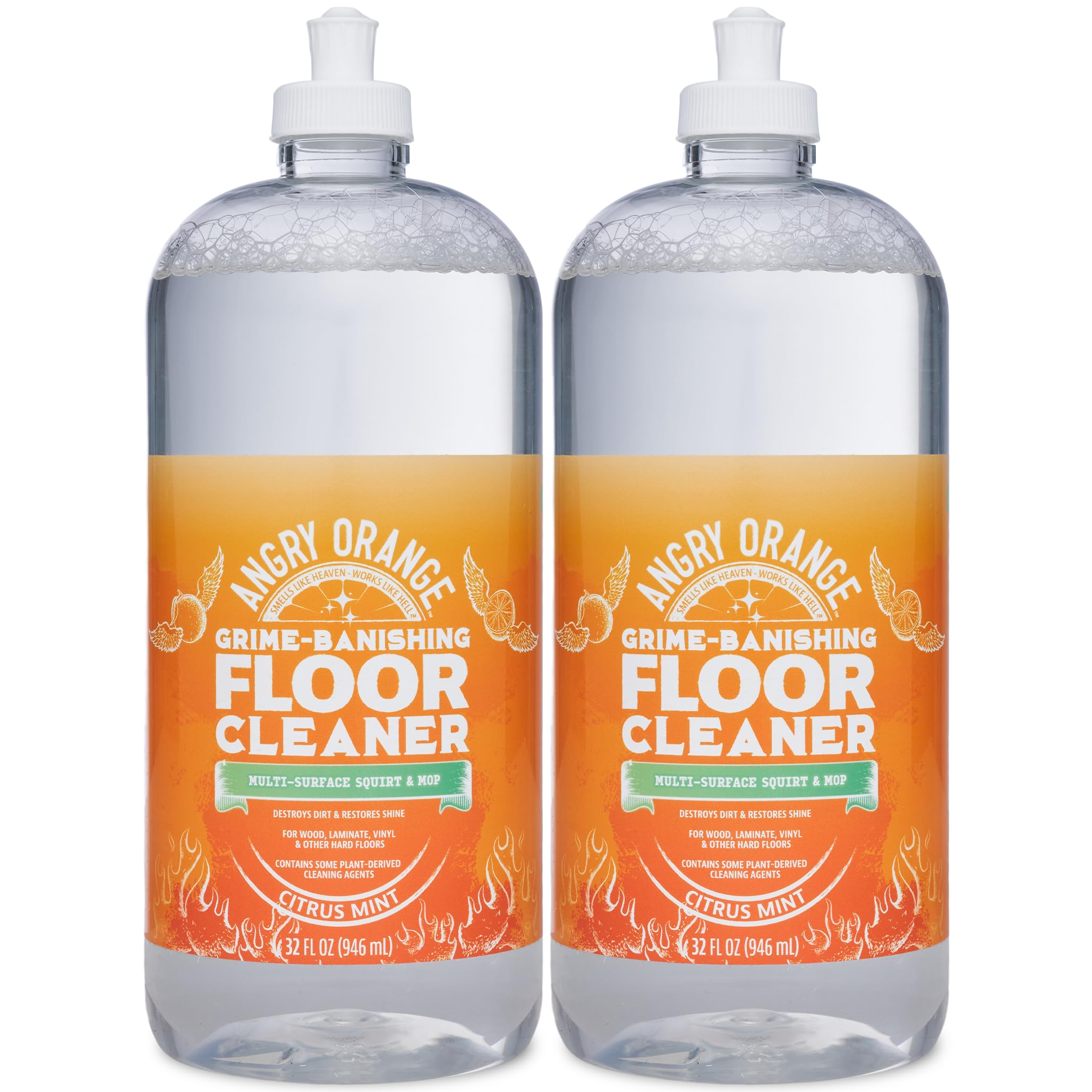 ANGRY ORANGE hardwood floor cleaner 32 oz bottle
