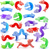 Six animal design Animal Pop Tubes in assorted colors for kids ages 3+