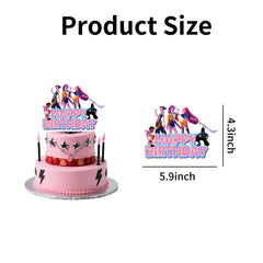 Party cake decorations for girls anime style topper
