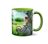 Anne of Green Gables mug with book design by Lucy Maud Montgomery