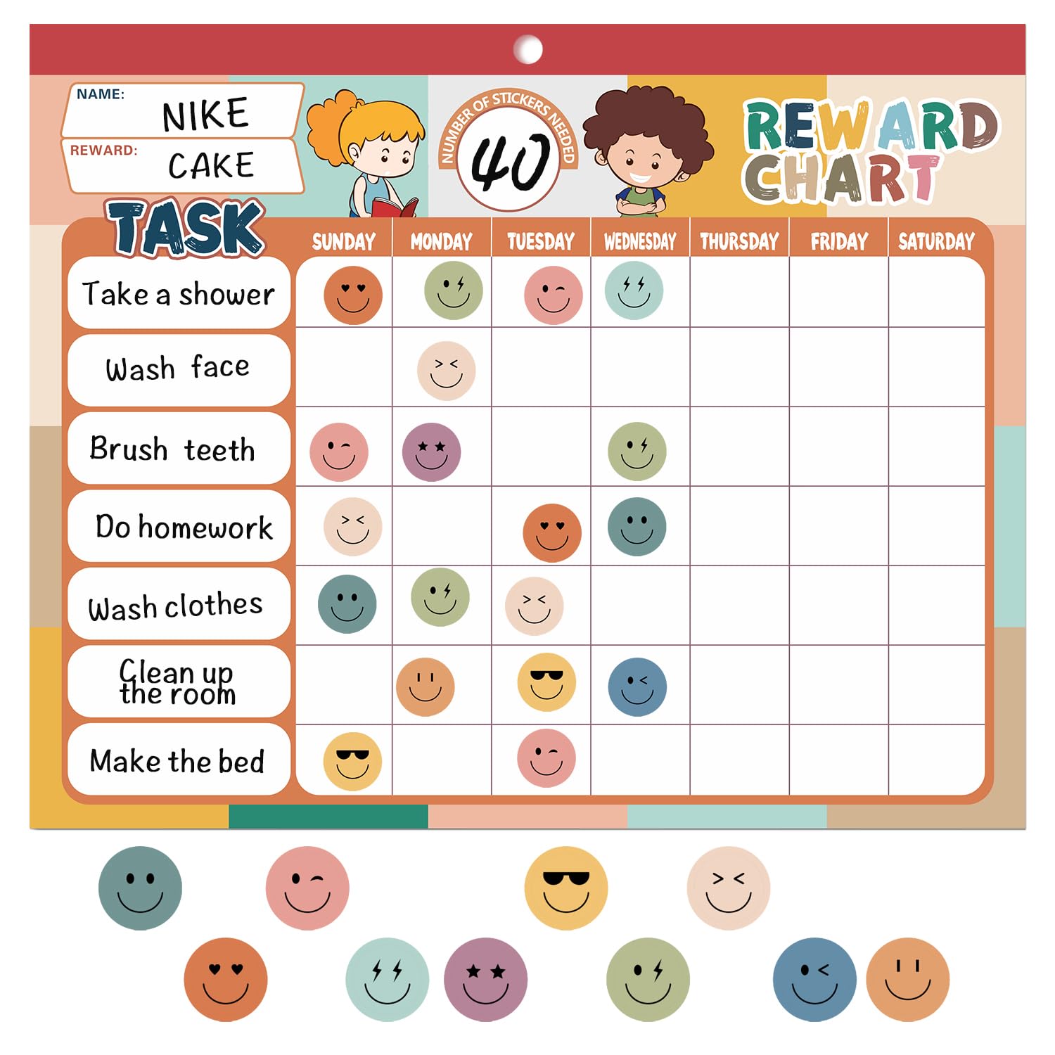 ANSTROUT Boho 32 chore charts product photo