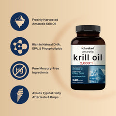 Mercury Free Krill Oil NatureBell softgels