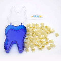 Anterior temporary crowns with mixed sizes