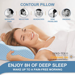 Two height options on Anvo Memory Foam Pillow