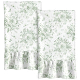 AnyDesign ruffled kitchen towels 2pcs set