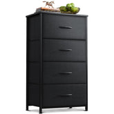 AODK Dresser 4-drawer fabric dresser in black