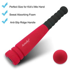 Tiny hands friendly 11.8 inch foam bat for toddlers red