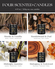 Mahogany Teakwood AOOVOO candle