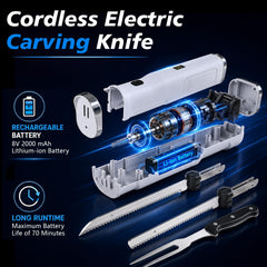 Built-in 2000mAh battery for up to 70 minutes of use