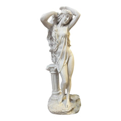 Aphrodite Statue marble handmade 12 inch height front view