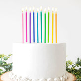 Apluselection rainbow birthday candles four box packaging