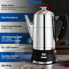 APOXCON keep warm function indicator light