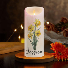 Cordless led candle requires 3 AAA batteries not included