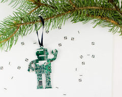 Approximately 3 inches tall ornament side view