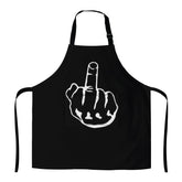 Apron Women Middle Finger Fuck Off Apron with Pocket front view