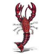 Aqua79 Lobster Sparkling Refrigerator Magnet rhinestones on surface