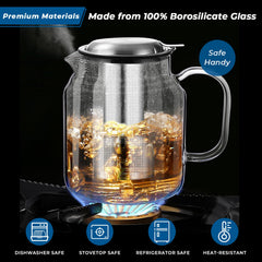 Removable 304 stainless steel infuser in Aquach teapot